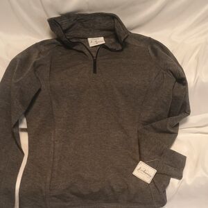 Gray Men's Polo Shirt Long Sleeve NWT